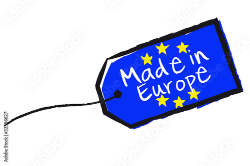 Etiquette "Made in Europe"