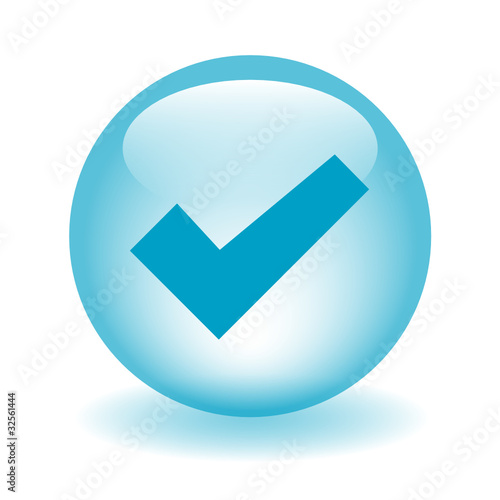 TICK Web Button (next validate submit confirm go ok yes blue)