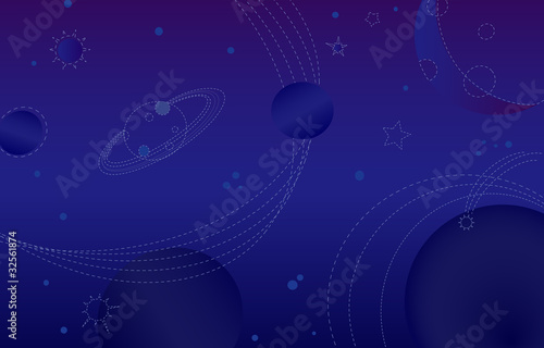 an abstract outer space blue background