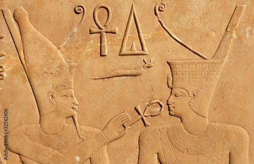 Relief of Pharaoh Sesostris at Karnak