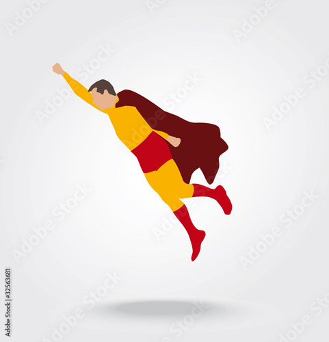 Super héros qui s'envole