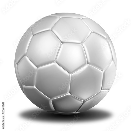 3d rendering of a football.   Leather texture  