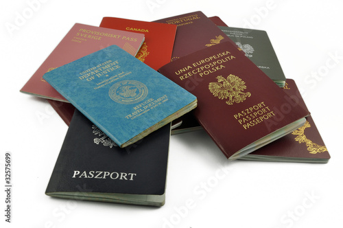 other travel documents isolated