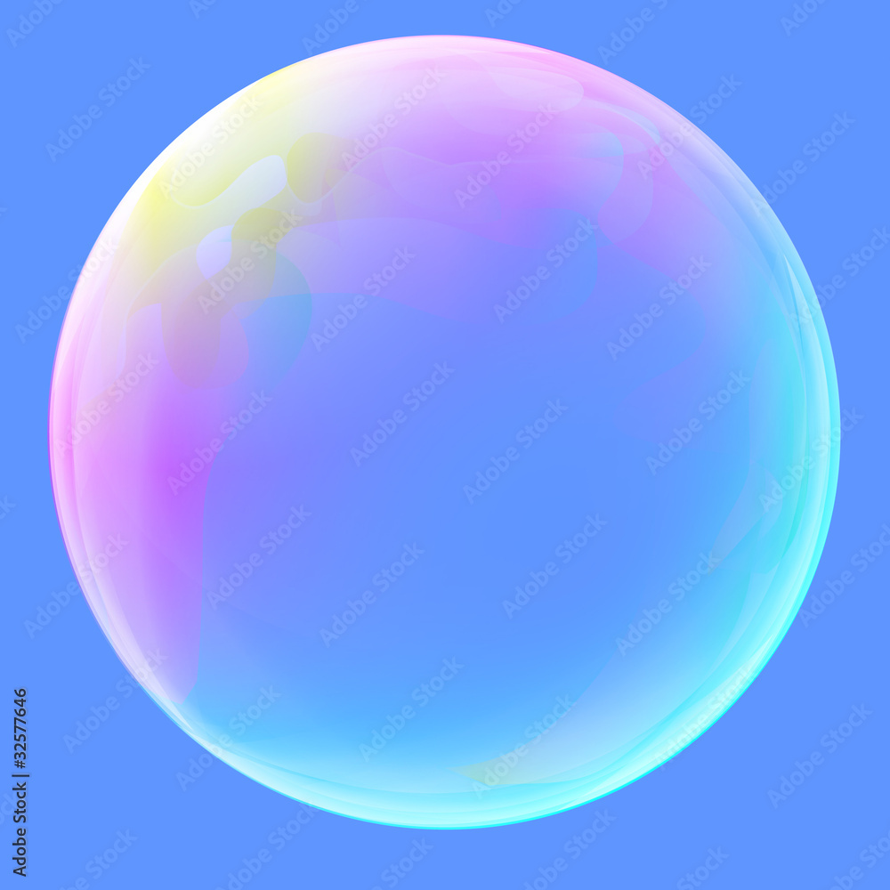 Soap Bubble ball translucent colored as rainbow Soap Bubble ball translucent colored as rainbow