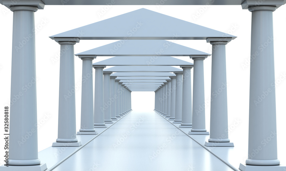 Ancient columns in a rows Ancient columns in a rows
