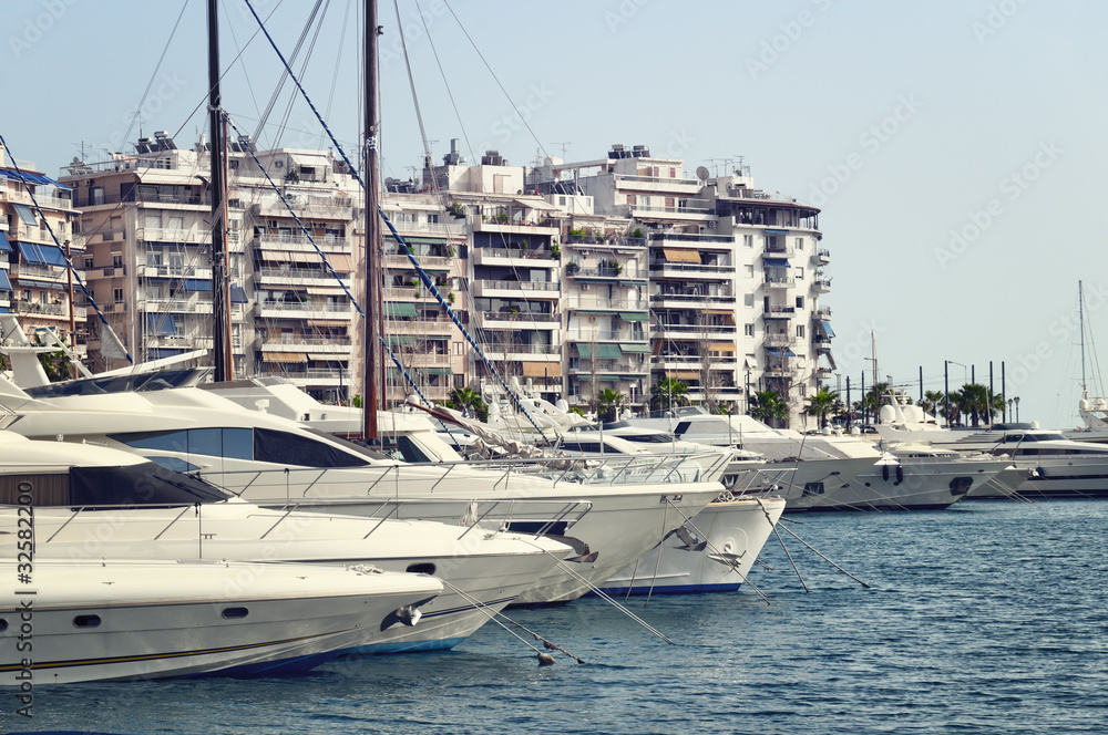 Piraeus Marina in athens, Greece