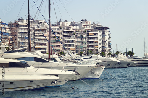 Piraeus Marina in athens, Greece photo