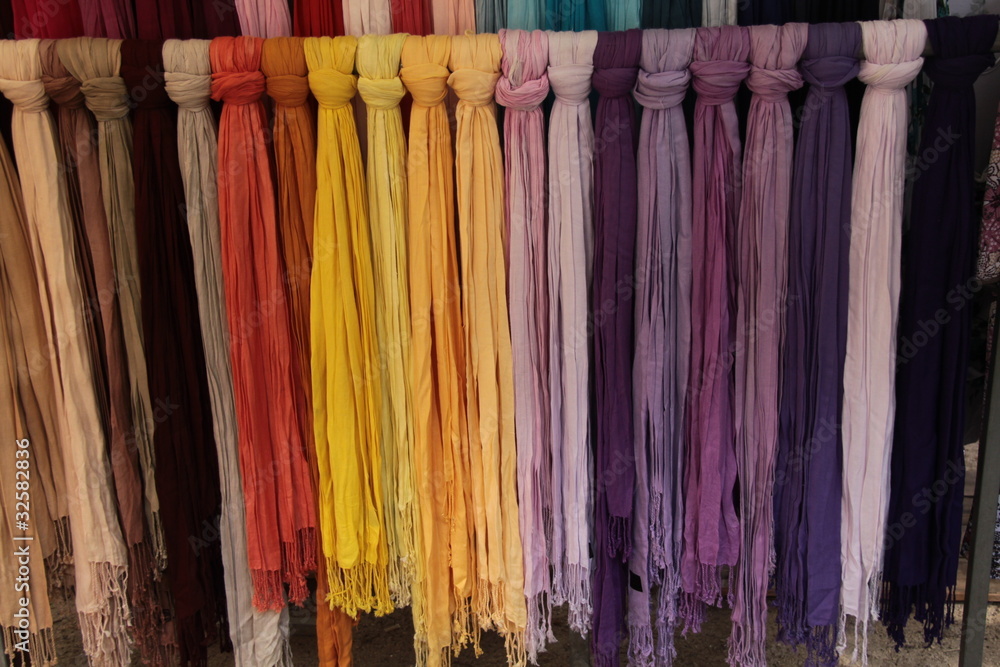 Venta de foulards de colores