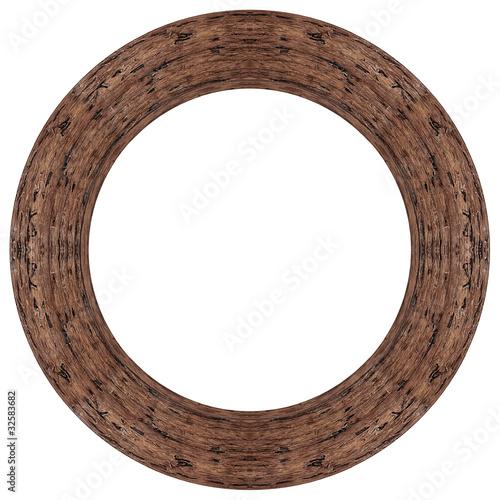 Oval wood picture frame