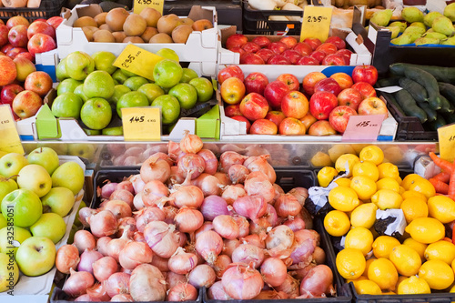 fruit and vegetables in market