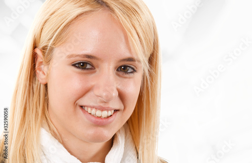 Blonde teenager portrait