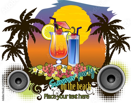 Party summer beach