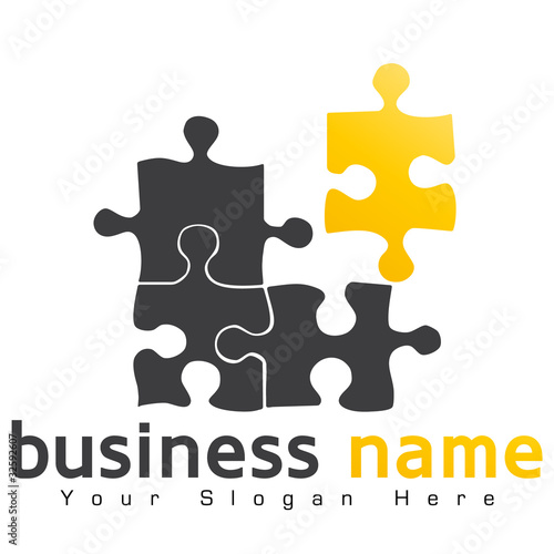 logo business puzzle