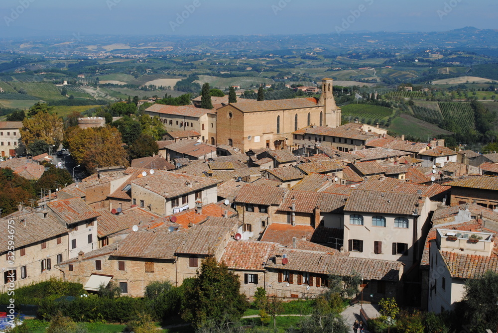 Blick auf San Gimignano