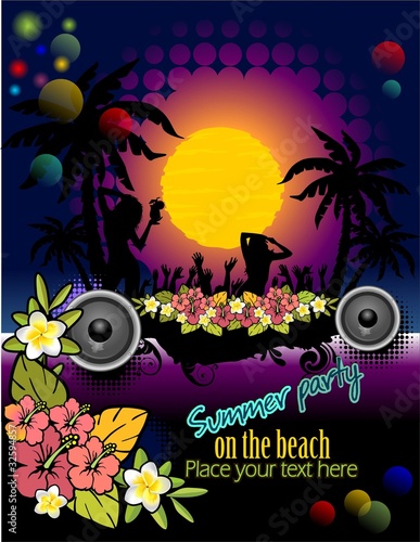 Tropical landscape summer party44