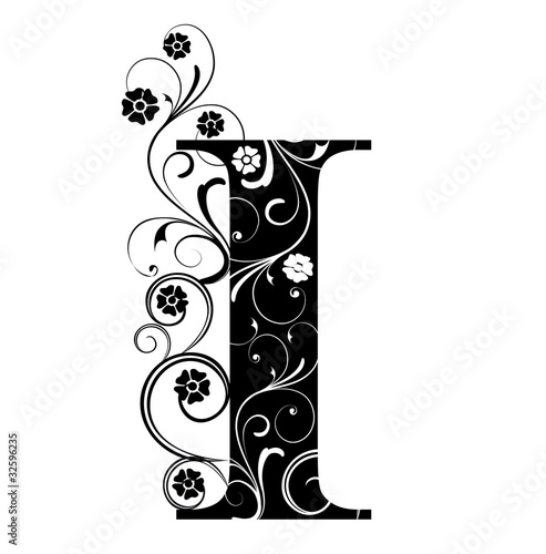 Verzierter Buchstabe I