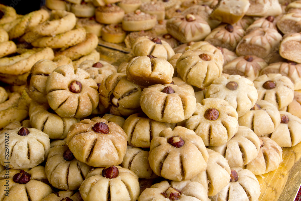 arab sweet pastries cakes stacked bakery arab sweet pastries cakes stacked bakery