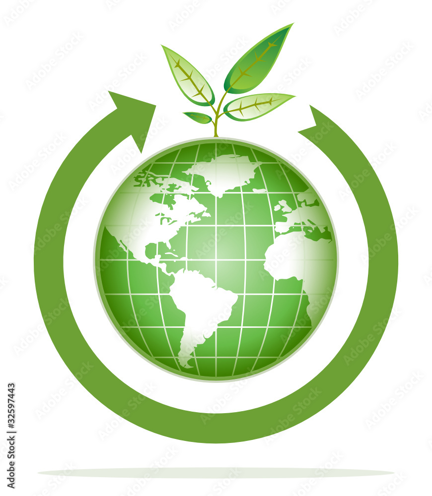 green world for recycling, go green green world for recycling, go green