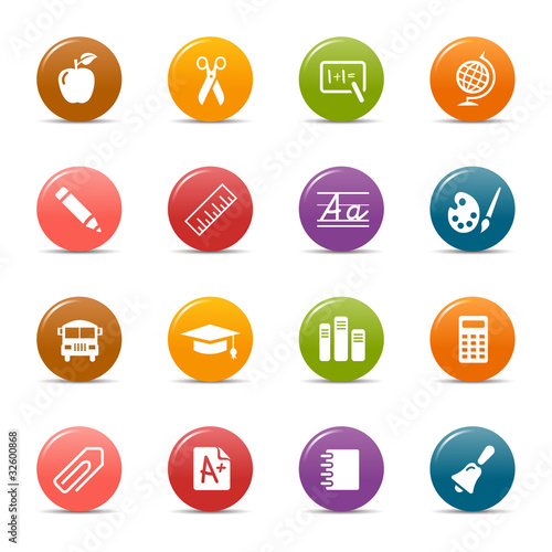 Colored dots - School Icons