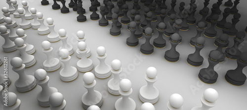 Pawn chess isolated 3d render