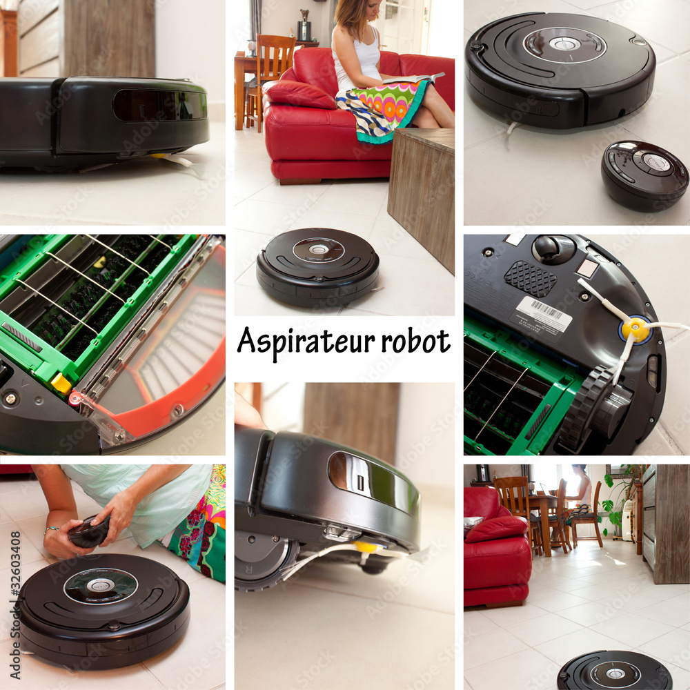 Composition Aspirateur robot Stock Photo | Adobe Stock