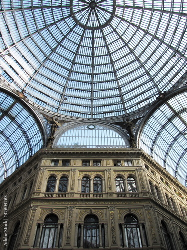 Inside Galleria Vittorio emanuele in naples