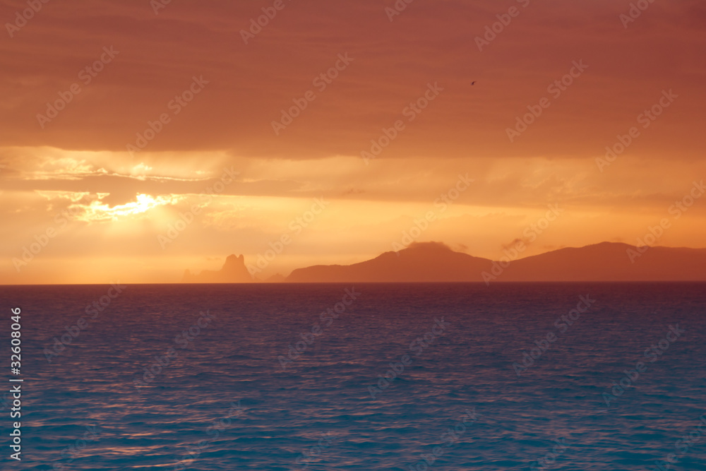 Ibiza formentera boat trip sunset Es Vedra Balearic