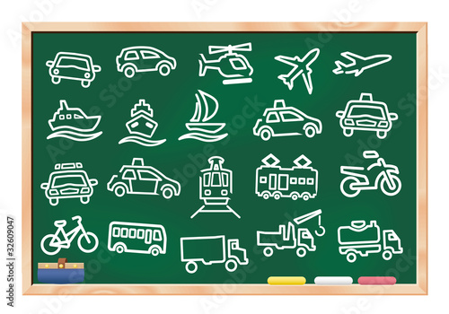 Transport icons buttons