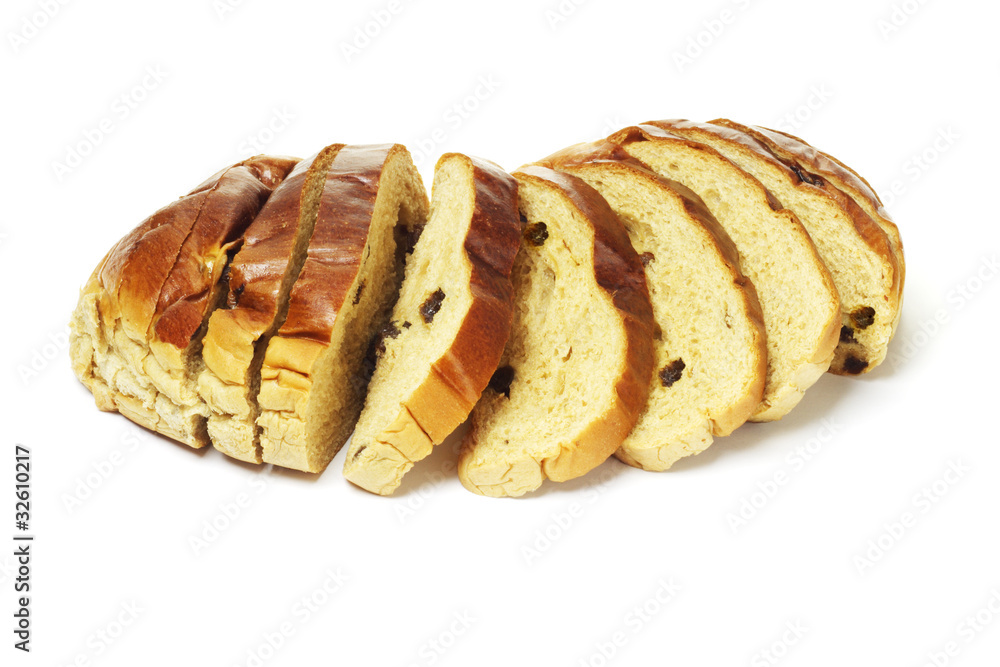 Sliced raisin bread Sliced raisin bread