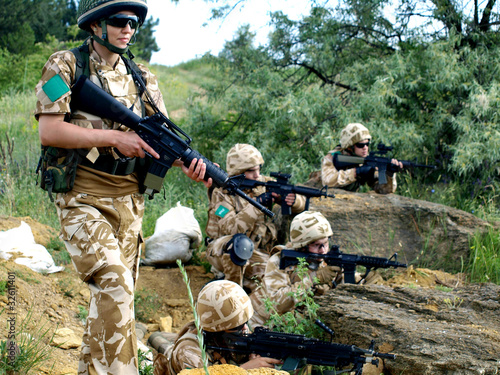Fotografija group of british soldiers