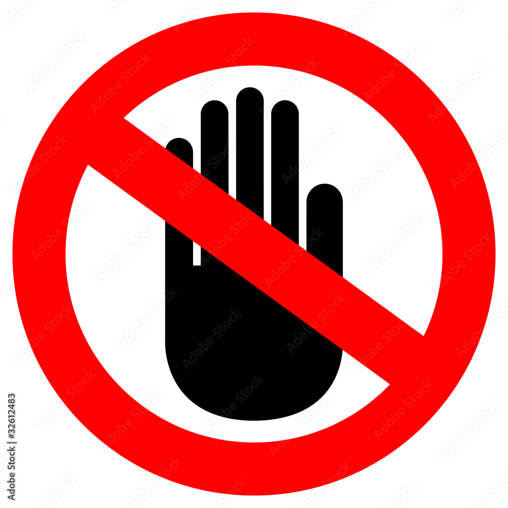 No entry vector sign No entry vector sign