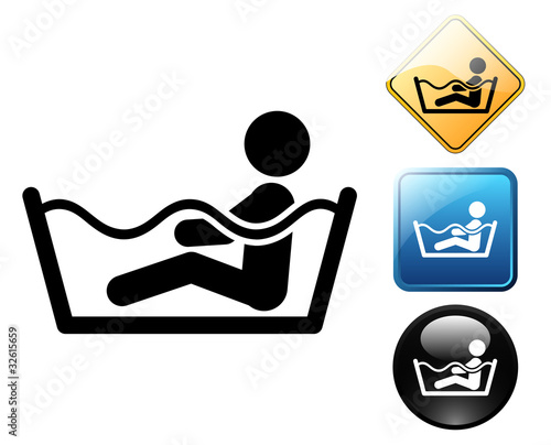 Bath pictogram and signs