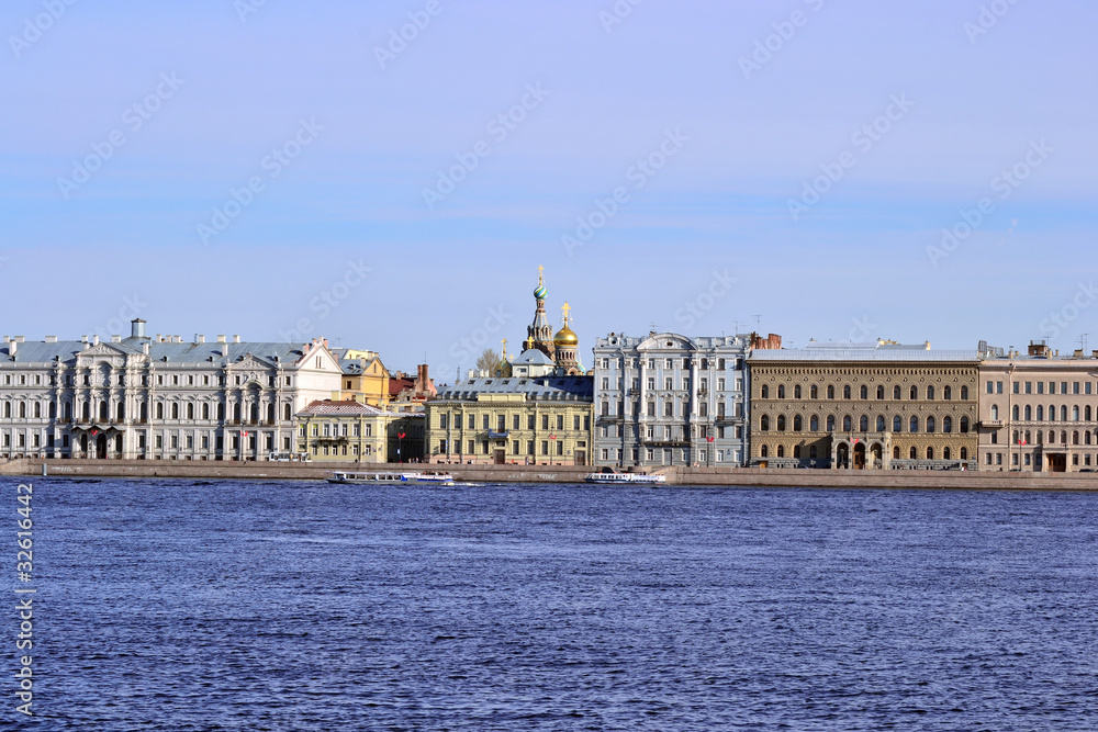 Palace Quay in St.Petersburg, Russia