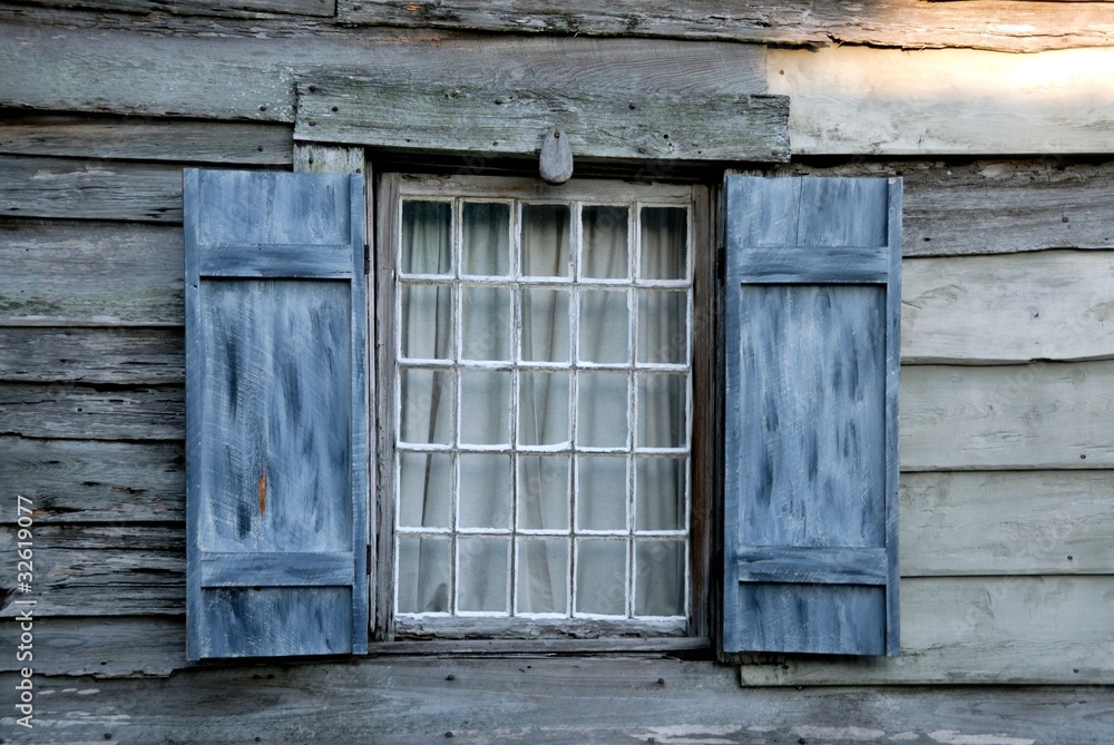 antique window at historic st augustine florida usa