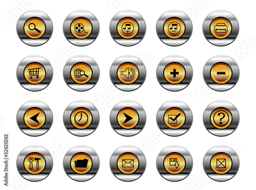 Glossy buttons