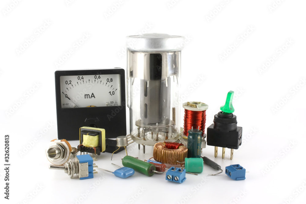 Old electronic components Old electronic components