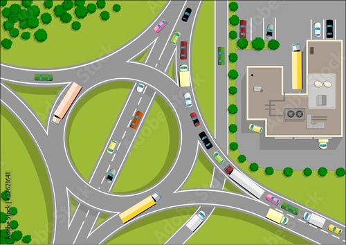 traffic roundabout