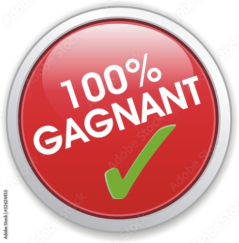 bouton 100% gagnant