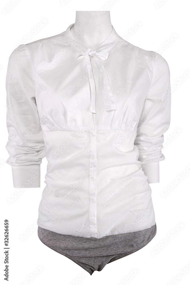 Fototapeta premium White female shirt on mannequin