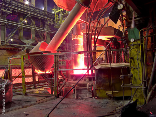 metallurgical works, industrial process