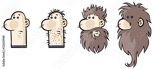 Funny hairy man.