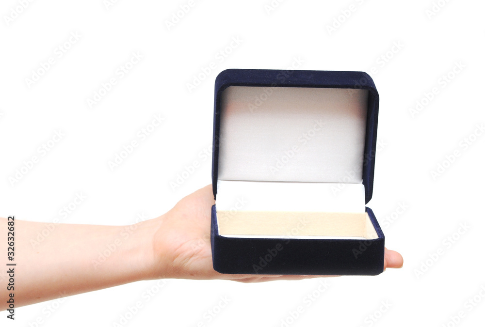 Hands with box isolated on white background Hands with box isolated on white background