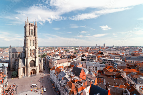 Ghent, Belgium from above photo
