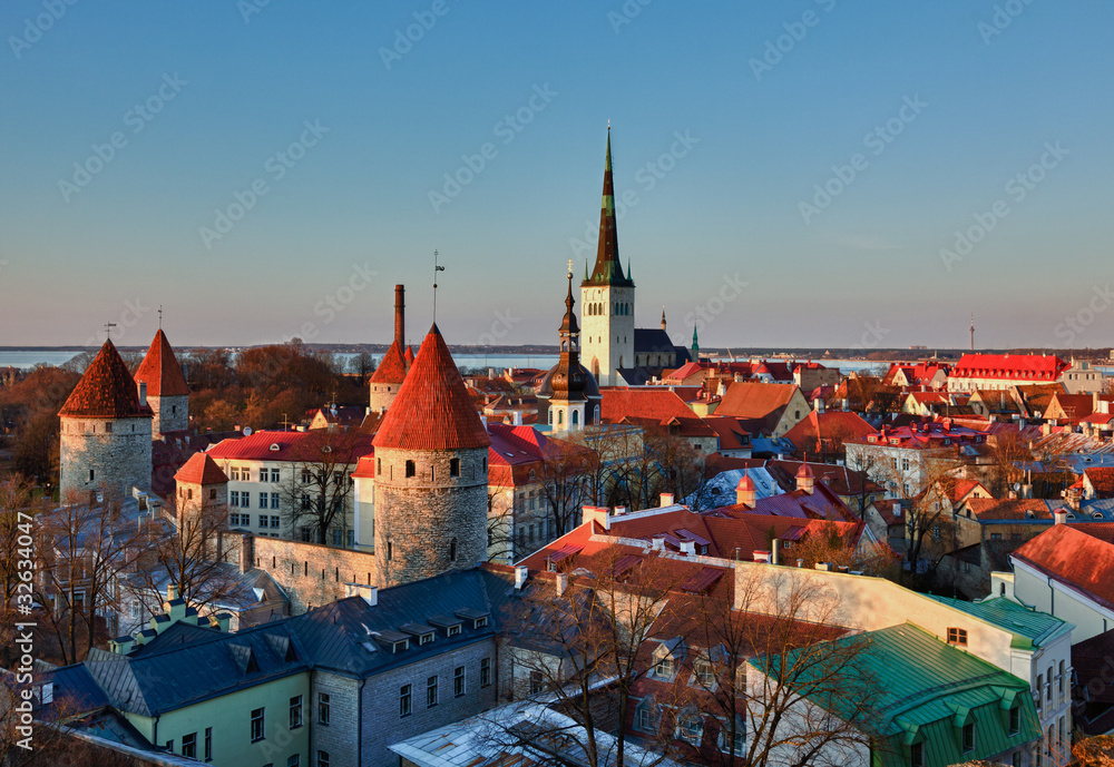 Old town of Tallinn Estonia