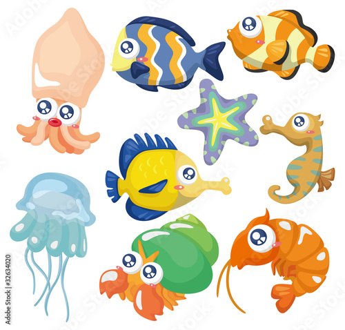 cartoon fish collection ,icon set