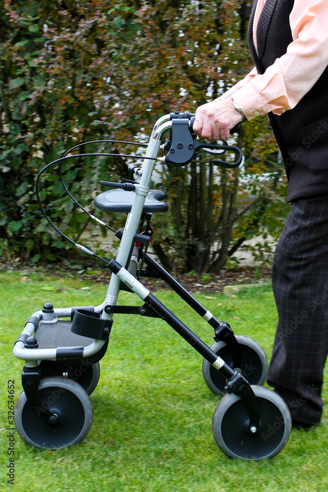 Obraz premium rollator hand schieben