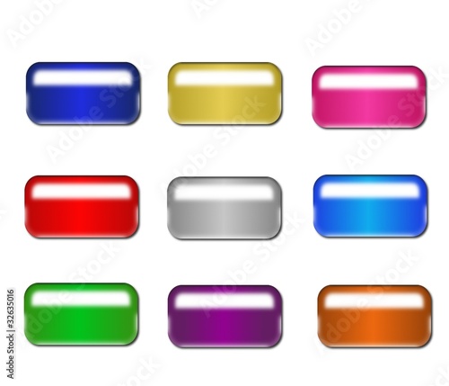 кнопки разноцветные прямоугольные