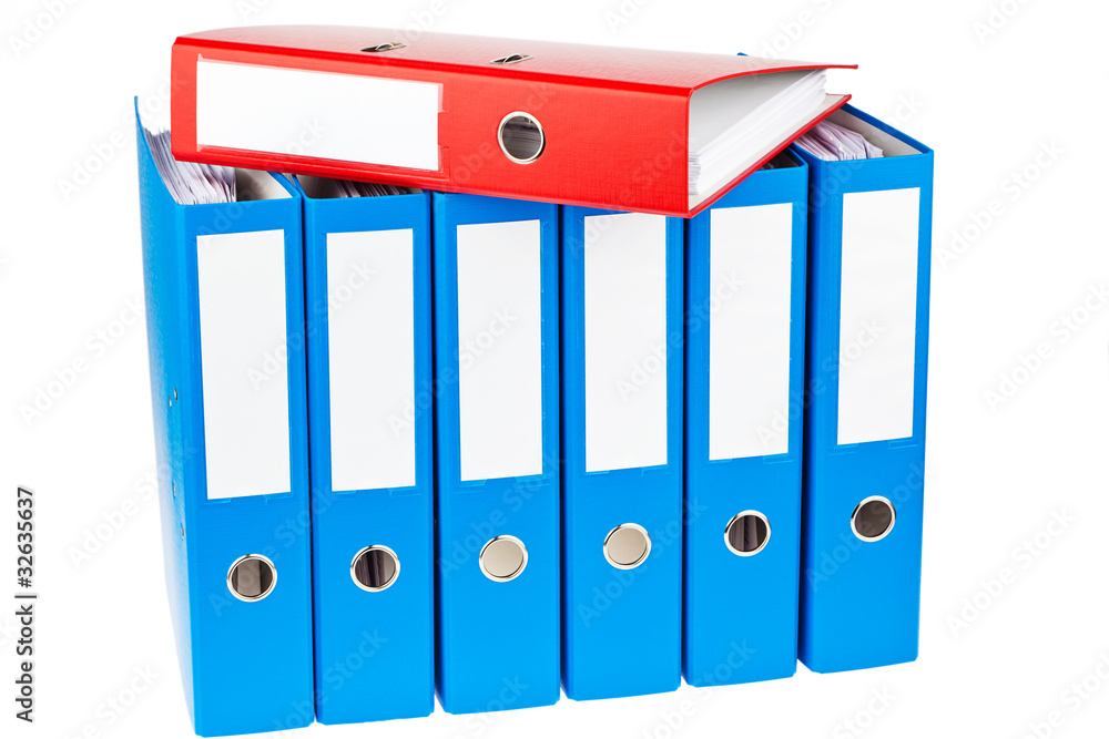 File folder with documents and documents File folder with documents and documents