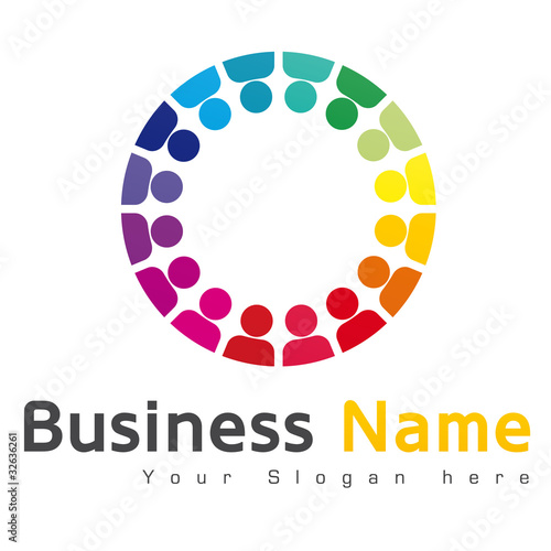 logo farandole, cercle humain