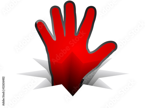 red human palm